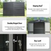 Syemin Deck Boxes Durable, Horizontal Compact Storage Shed for Garden, Backyard, Patio, Closet Deck Box, Gray, 69.21"*32.68"*71.34" - 4 of 4