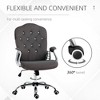 NicBex Office Chair with Height Adjustable Modern Velvet Button Tufted Computer Chair with Armrests, 5 Casters for Office, Study, Bedroom - 4 of 4