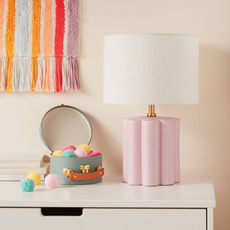 Fluted Kids&#39; Table Lamp Purple - Pillowfort&#8482;, 3 of 9