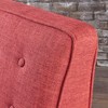 Upholstered Mid-Century Modern Recliner with Thicker Seat Cushion and Wooden Legs - 3 of 4