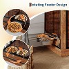 Dog Crate, 38 Inch Heavy Duty Dog Crate Furniture with 2 Rotating Dog Bowls, Bite Resistant Dog Crate for Small and Medium Dogs - 4 of 4
