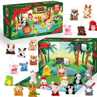Joyfy 2025 Christmas Advent Calendar – 24 Days Mini Plush Animal Surprises Countdown to Christmas with Daily Stuffed Animal Friends!