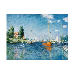 "Red Boats at Argenteuil" Outdoor Canvas - 1 of 4