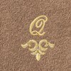 Linum Home Textiles 100% Turkish Cotton MONICA Gold Thread 2PC Embellished Washcloth Set - 3 of 3