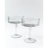 Slickblue Stylish Hammered Coupe Cocktail Glasses, 8oz, Handblown, Set of 2, In 5 Color Options - 2 of 4