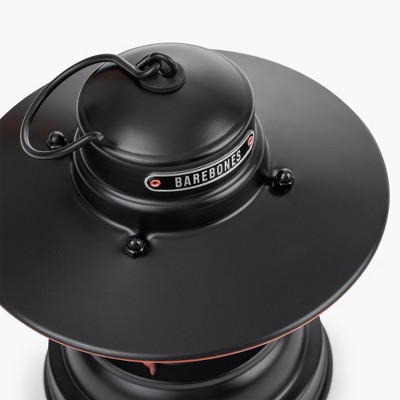 Barebones Antique Bronze Steel Outpost Lantern with LED Light