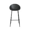 PAGED Outdoor Dining Chairs Set of 2 Stylish Patio Chairs with Matte Crackle Finish for Backyard, Garden - 2 of 4