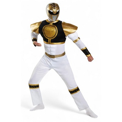 Power Rangers White Ranger Classic Muscle Adult Costume