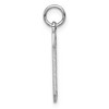 Black Bow Jewelry 14k White Gold, Varsity Collection, Large D/C Pendant, Number 0 - 2 of 4
