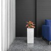 LeisureMod Terra Fiberstone and MGO Clay Planter Tall Square Planter Pot for Indoor and Outdoor - 3 of 4