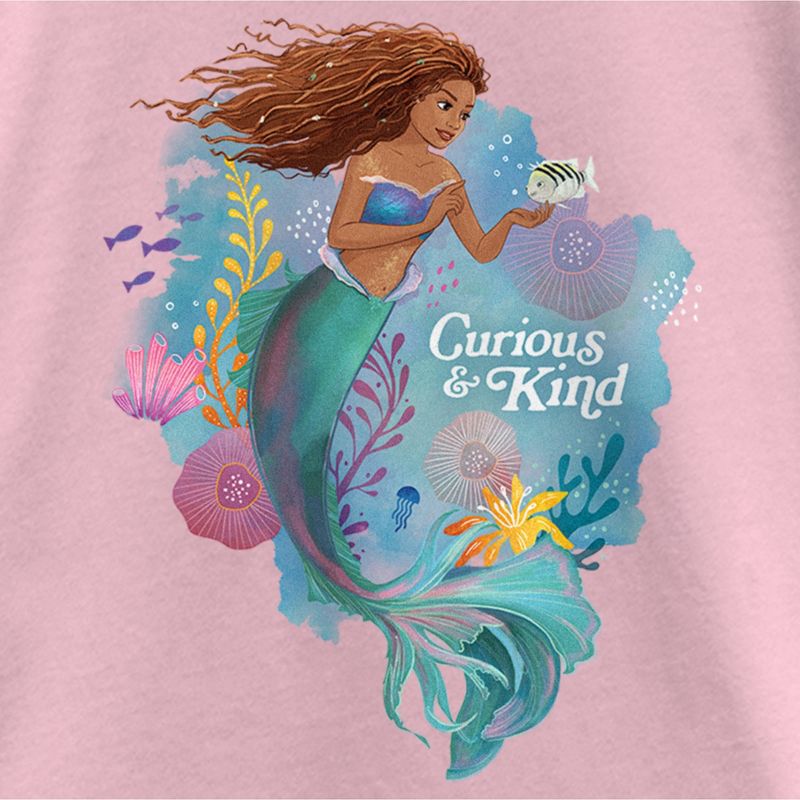 Girl's The Little Mermaid Ariel Curious & Kind T-Shirt, 2 of 5
