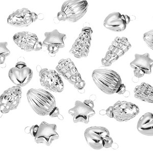 Unique Bargains Glass Decorative Hanging Tree Ornament Balls 1"-1.5" 50 Pcs - 1 of 4