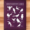 Slickblue Bird Guide Wooden Sign, Knotty Pine 9x12 Inch Wall Decor, Rustic Style, Color Options - 2 of 3