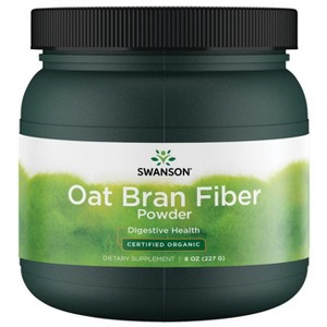 Swanson Oat Bran Fiber Powder - Certified Organic 8 oz Pwdr. - 1 of 2
