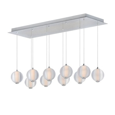 ET2 Lighting Rhythm 10 - Light Island Pendant Light in  Polished Chrome