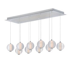 ET2 Lighting Rhythm 10 - Light Island Pendant Light in  Polished Chrome - 1 of 3