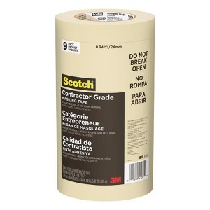 Scotch 0.94 in. W X 60.1 yd L Tan High Strength Masking Tape 9 pk - 1 of 1