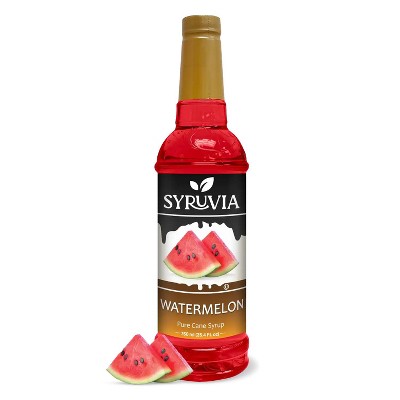 Syruvia Watermelon Syrup - 25.4 fl oz. Premium Flavoring Syrup For Coffee
