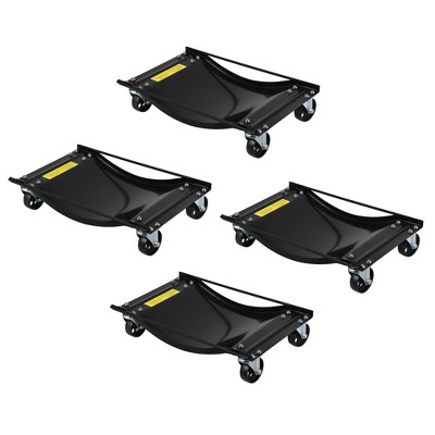 Car Dolly Set of 2, 5000LBS Capacity Heavy Duty Wheel Dolly, Vehicle Dolly Jack for Tire Auto Repair Moving