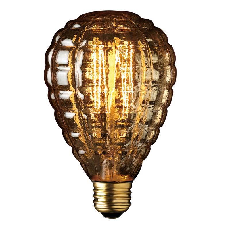 Globe Electric Designer Granada 40 W G40 Decorative Incandescent Bulb E26 (Medium) Amber 1 pk, 2 of 3