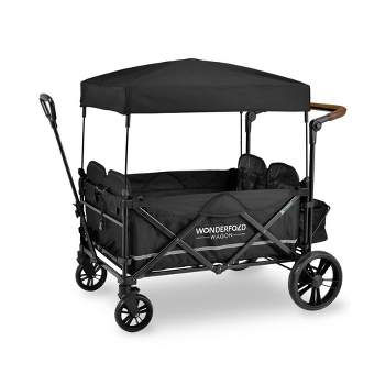 WONDERFOLD X4 Push and Pull 4 Seater Wagon Stroller - Black