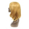 Unique Bargains Women's Halloween Wigs 18" Orange with Wig Cap Straight Hair - image 3 of 4