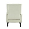 Ridstar Upholstered Modern Soft Accent & Armchair With Solid Wood Leg For Drawing Room,Study Room And Bedroom-Beige - 4 of 4