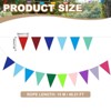 Unique Bargains 49ft Felt Fabric Triangle Bunting Garland Party Banner 1 Pcs - 2 of 4