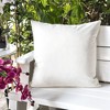 TopComfy Support Pillow Weather Resistant Mold Mildew Fade Resistant for Patio Outdoor Use, Beige, 17"*17"*10" - 2 of 4