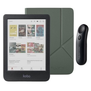 Kobo Clara Colour (Black) eReader with SleepCover & Black Remote Page Turner Bundle - 1 of 4