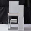 Ridstar 29.2 in. W Small Space Left Bedside Cabinet Vanity Table with Cushioned Stool For Small Space-White - 4 of 4