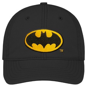 Unisex Batman Yellow Classic Logo Dad Hat - Black - L/XL - 1 of 2