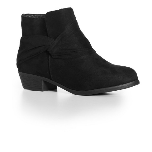 Wide fit black ankle best sale boots womens