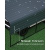 13' x 16' x 10' heavy-duty metal carport with 27-gauge steel roof and 18-gauge frame; ideal for cars, boats, trucks, and tractors; weighs 460 lbs. - 3 of 4
