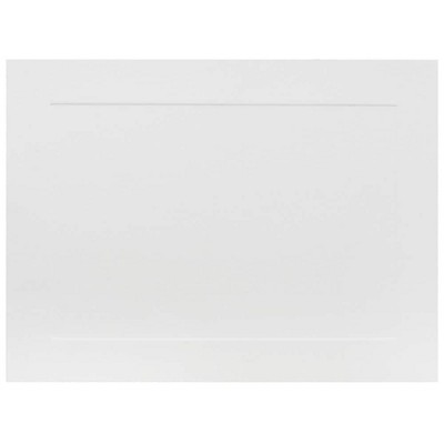 JAM Paper Blank Flat Note Cards A6 Size 4 5/8 x 6 1/4 White Panel 1751001I