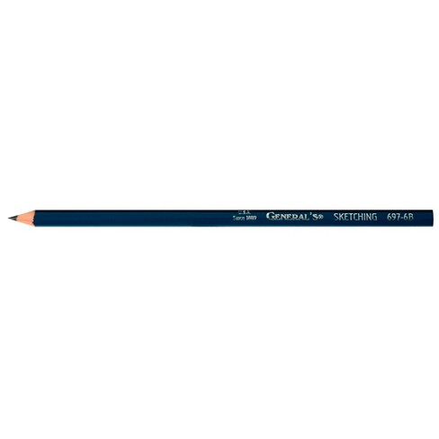 Generals Non-toxic Smooth Artists Graphite Drawing Pencils, 6b