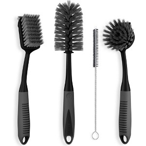 JANSNO 4-Piece Black Cleaning Brush Set - 1 of 4