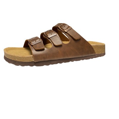 CUSHIONAIRE Men's Lela-M Cork footbed Sandal with +Comfort