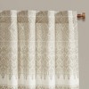 Cotton Printed Curtain Panel with Chenille detail and Lining(Only 1 Pc Panel) - 4 of 4