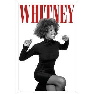 Trends International Whitney Houston - Red Framed Wall Poster Prints - 1 of 4