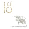 Adornia 14k Gold Plated Set of 2 Hoop Earrings - 4 of 4
