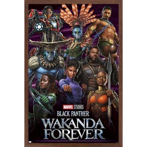 Trends International Marvel Black Panther: Wakanda Forever - Group Framed Wall Poster Prints - 1 of 4