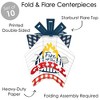 Big Dot of Happiness Fire Up the Grill - Table Decorations - Summer BBQ Picnic Party Fold and Flare Centerpieces - 10 Count - 3 of 4