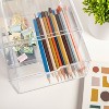 Martha Stewart 2pc Plastic Stackable Office Desktop Organizer with 2 Large Pullout Drawers Clear - 2 of 4