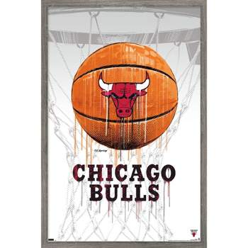Trends International NBA Chicago Bulls - Drip Basketball 21 Framed Wall Poster Prints