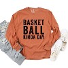 Simply Sage Market Women's Basketball Kinda Day Long Sleeve Garment Dyed Tee - 3 of 4