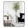 GlasFlength Decorative Wall Mirrors Simple Small Mirror Wall Art Wall Mirror Bathroom Mirrors for Over Sink Living Room, Black, 36"*30"*1.2" - 4 of 4