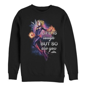 Men's Marvel Captain Marvel Tough Inspiration Sweatshirt - 1 of 3