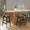 Bar Stools Set Of 2 Stools Barstoolsstools For Kitchen Counter Metal Bar Stools Set Of 2 Pu Leather Barstools Farmhouse Bar Stools Rustic Bar Stools - 4 of 4