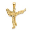 Black Bow Jewelry 14k Yellow Gold Female Karate Pendant - 3 of 4
